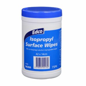 56260 Edco Isopropyl Surface Wipes Cannister 75pk Front.jpg
