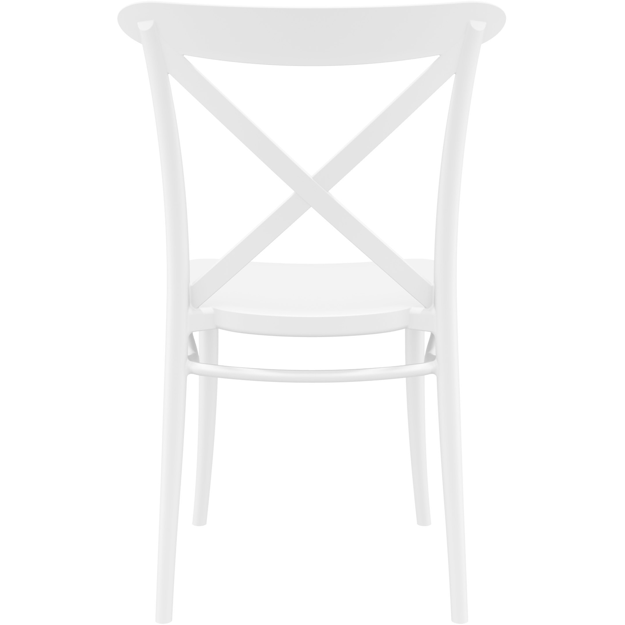 Cross Indoor Outdoor Cafe Chair Stackable UV Stabilised Polypropylene