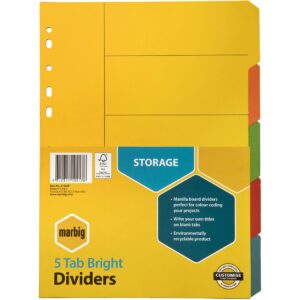 Dividers-Marbig-A4-Assorted-PaperCardboard-5 Tabs-17514.jpg